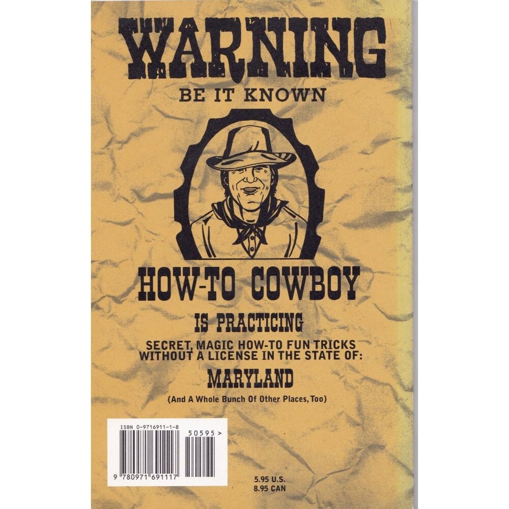 How-To Cowboy Edward Allan Faine, Magic Tricks-Fun Activities For Kids Autograph - Picture 2 of 5